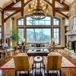 Home living room looking out to mountains